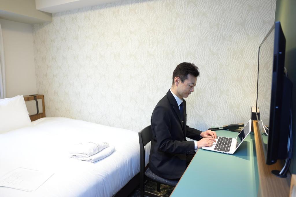 TV a/nebo společenská místnost v ubytování Keisei Richmond Hotel Tokyo Kinshicho