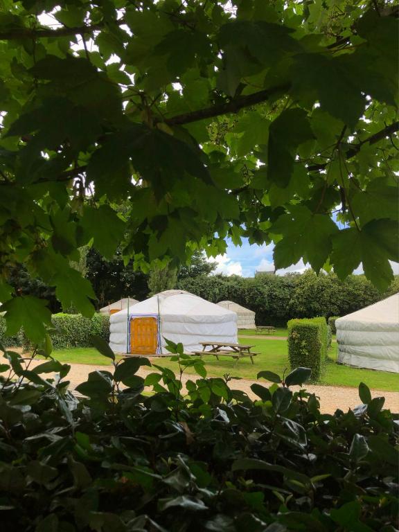 Zahrada ubytování Camping Kerlaudy Mer et Yourtes