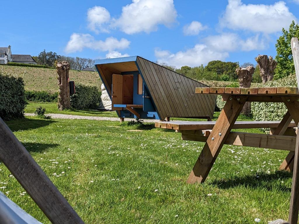 Zahrada ubytování Camping Kerlaudy Mer et Yourtes