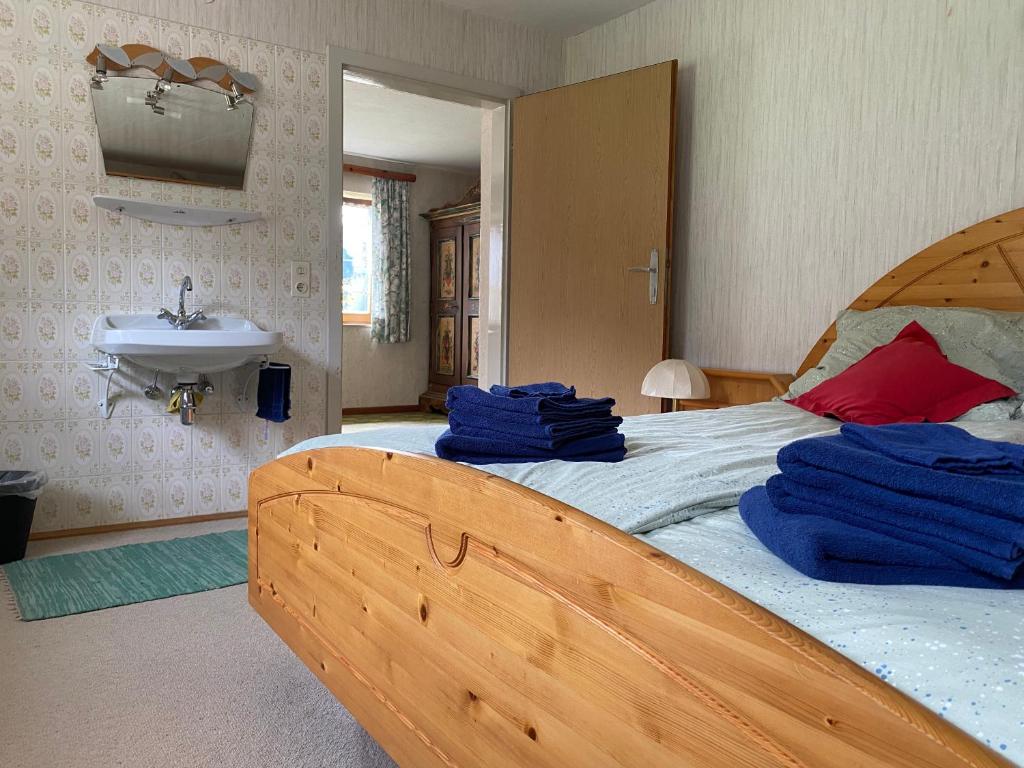 Postel nebo postele na pokoji v ubytování Haus Tanne Abtenau