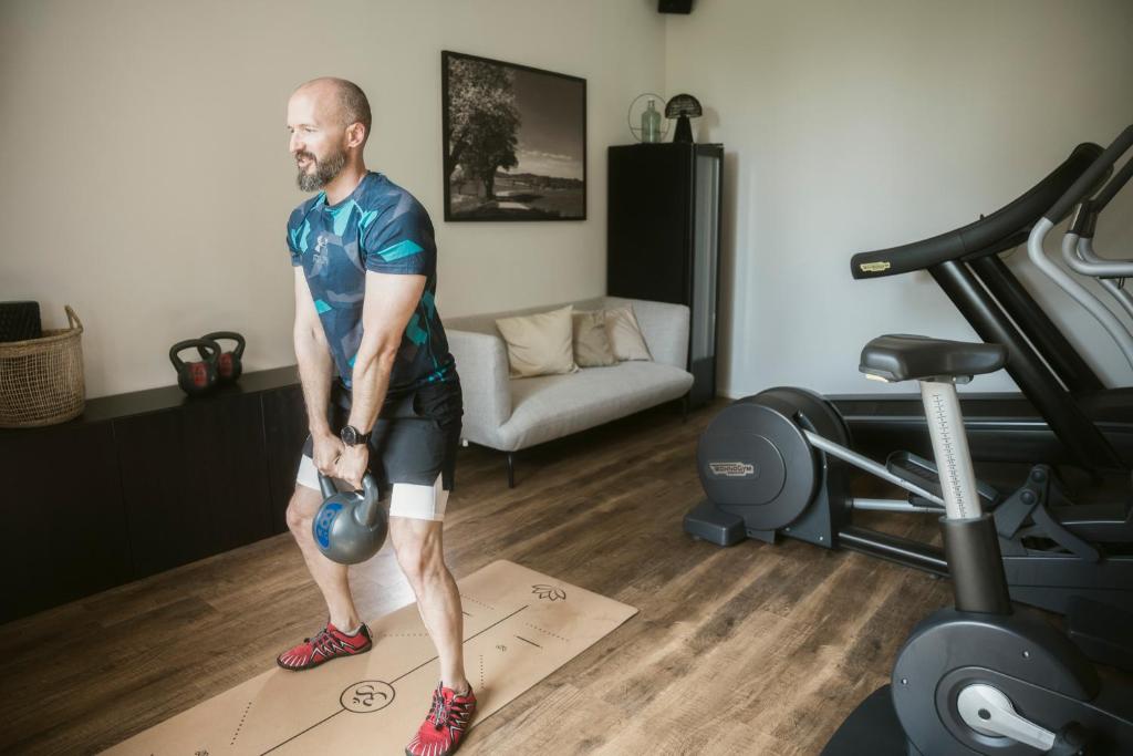 Fitness centrum a/nebo fitness zařízení v ubytování Ölerhof