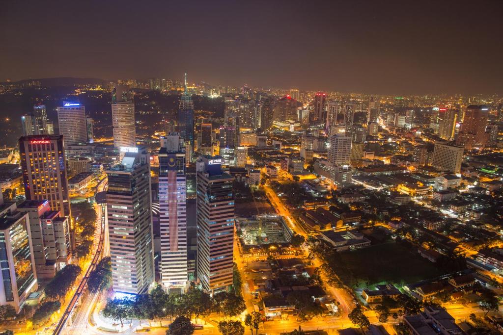 Nespecifikovaný výhled na destinaci Kuala Lumpur nebo výhled na město při pohledu z hotelu
