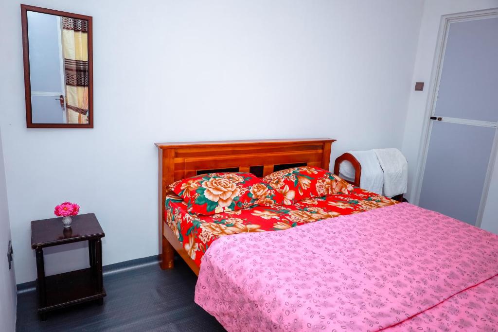 Postel nebo postele na pokoji v ubytování Peace Nest