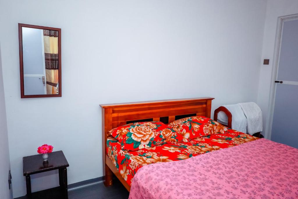 Postel nebo postele na pokoji v ubytování Peace Nest