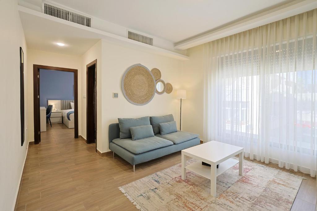 Posezení v ubytování 46 Serviced Apartments
