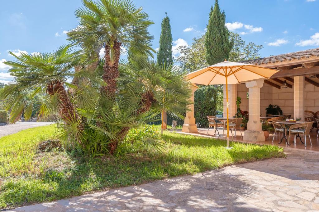 A garden outside Finca es Rafal, Agroturisme