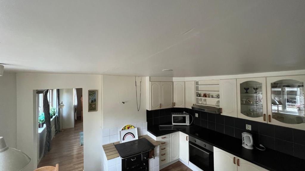 Kuchyň nebo kuchyňský kout v ubytování Lillhuset Movägen 8