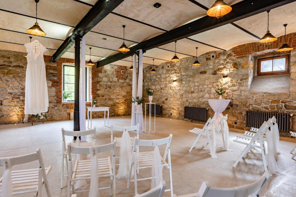 Posezení v ubytování Hotel Švýcarský dům
