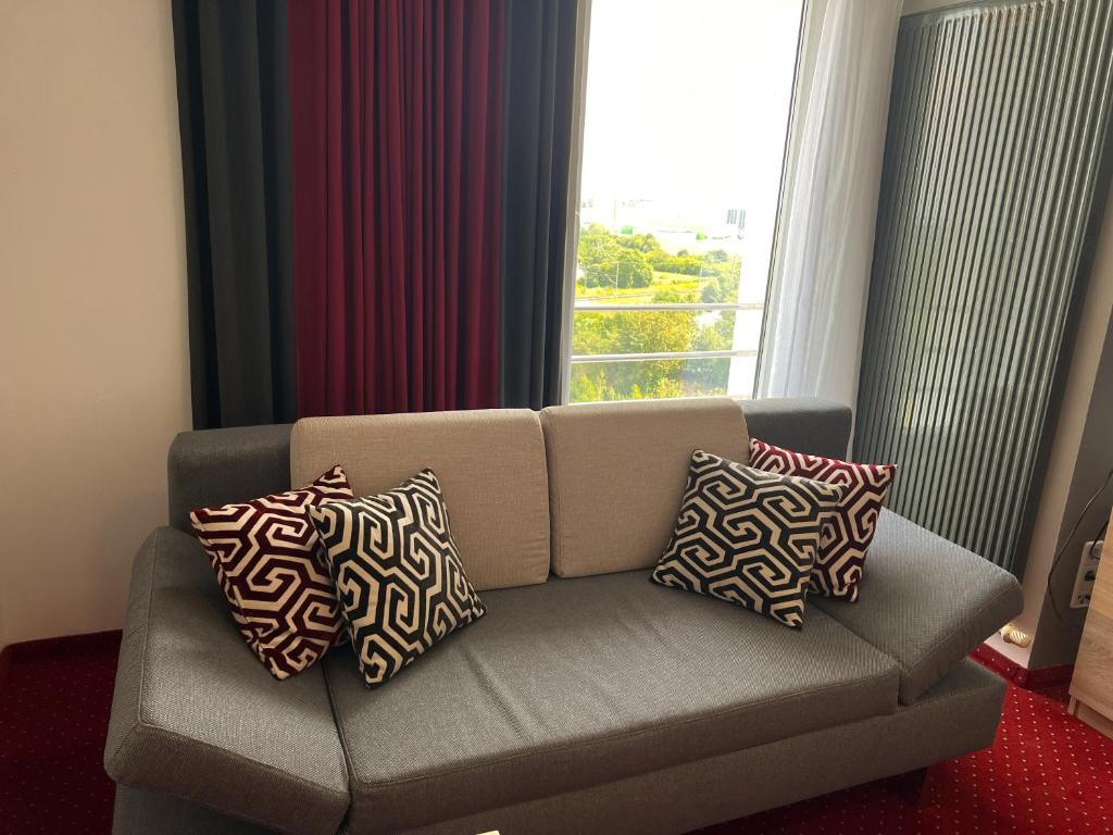 Posezení v ubytování SKYHOTEL Merseburg
