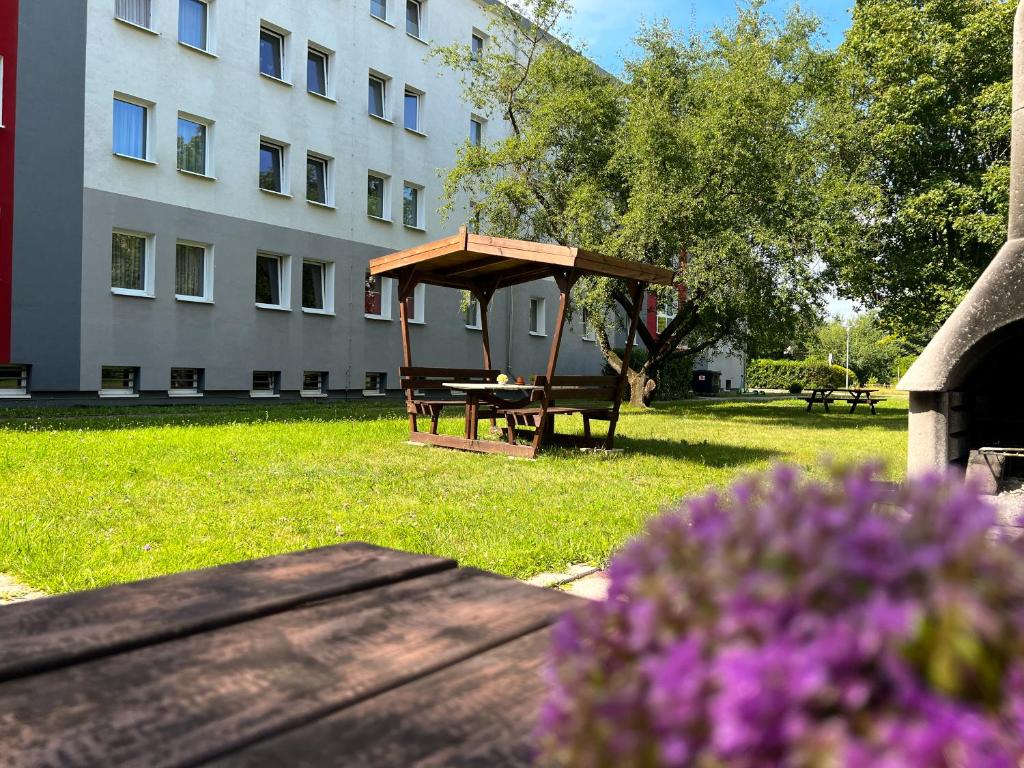 Zahrada ubytování SKYHOTEL Merseburg