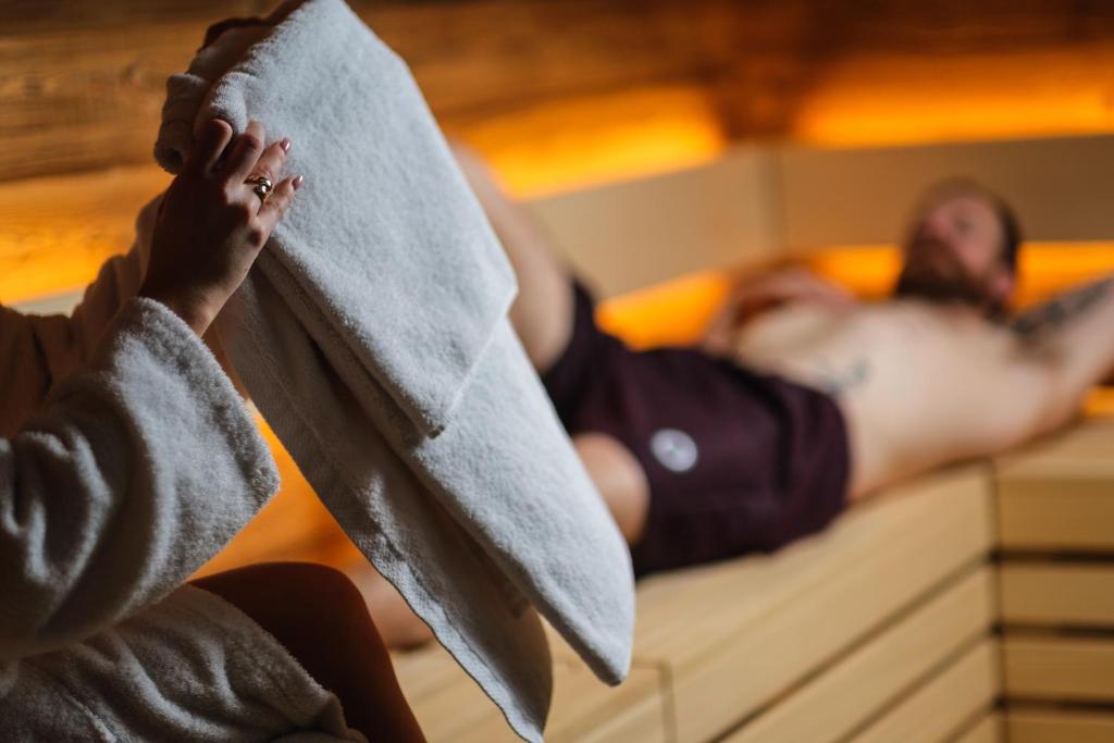 Postel nebo postele na pokoji v ubytování Clarion Hotel Draken