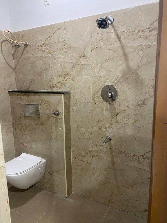 Koupelna v ubytování Mymoon service apartment