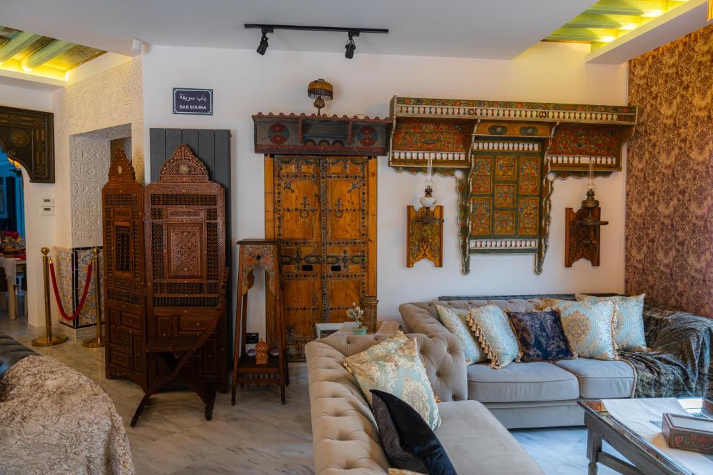 Posezení v ubytování Dar Al Makam - Luxury Experience