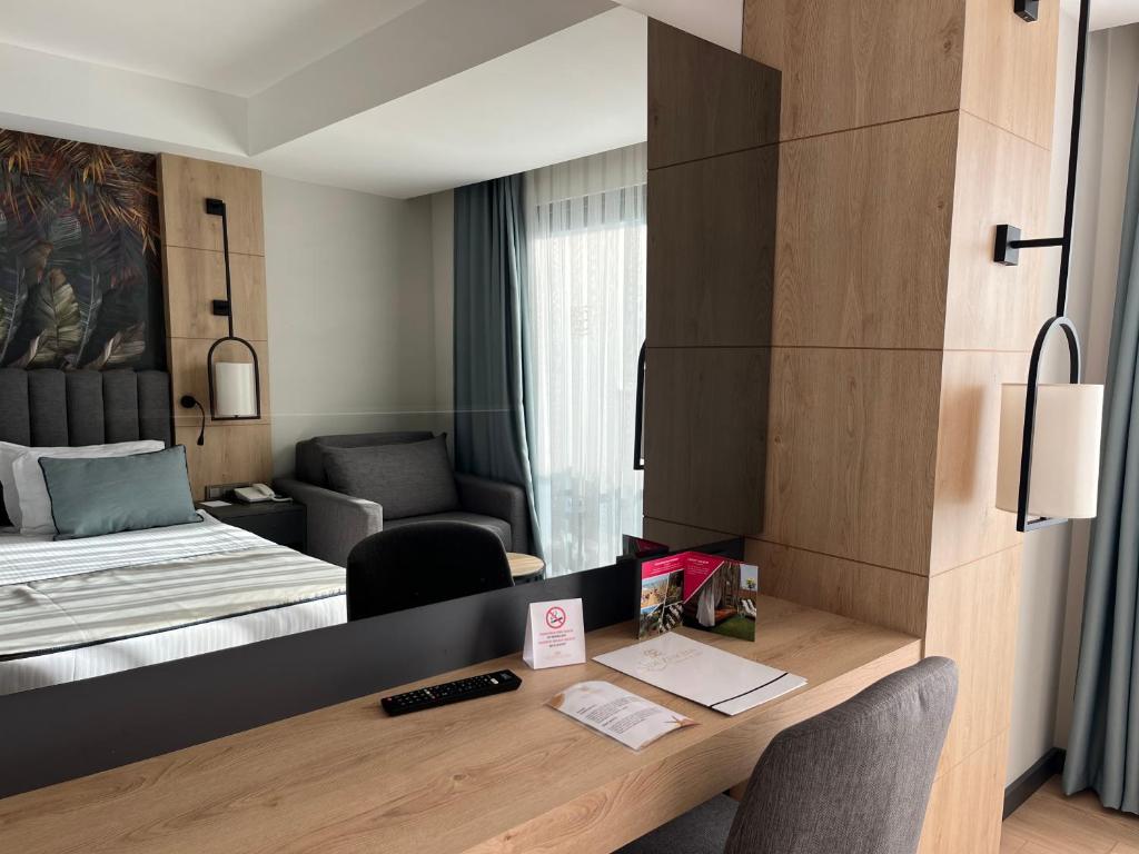 Postel nebo postele na pokoji v ubytování Side Zeugma Hotel - Adult Only 16 Plus