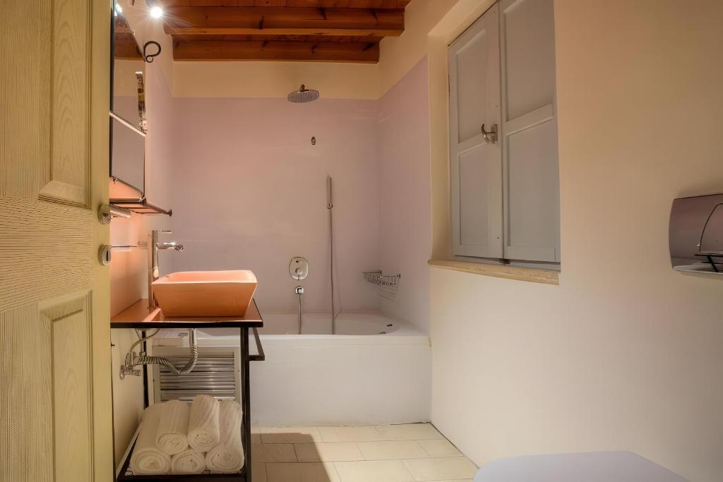Koupelna v ubytování Santanna Suites