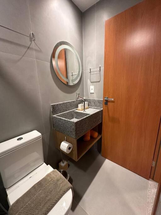 Koupelna v ubytování Villa Naluri - Studio A001 no paraíso Japaratinga!