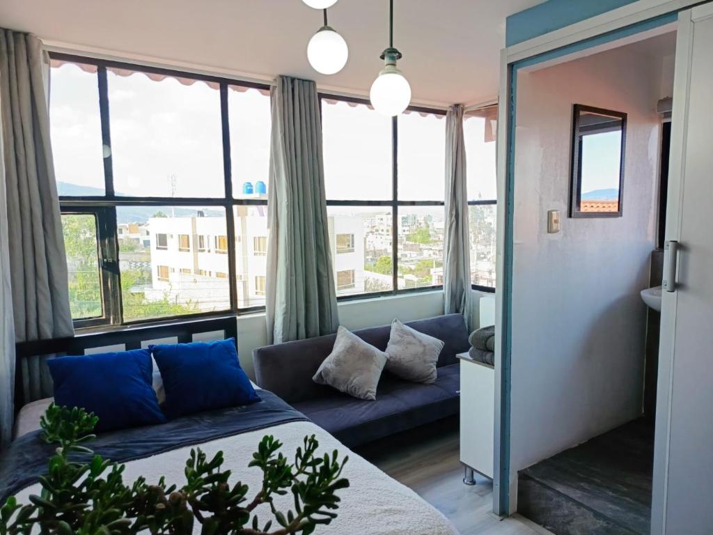 Posezení v ubytování Hotel Ciudad Ambato