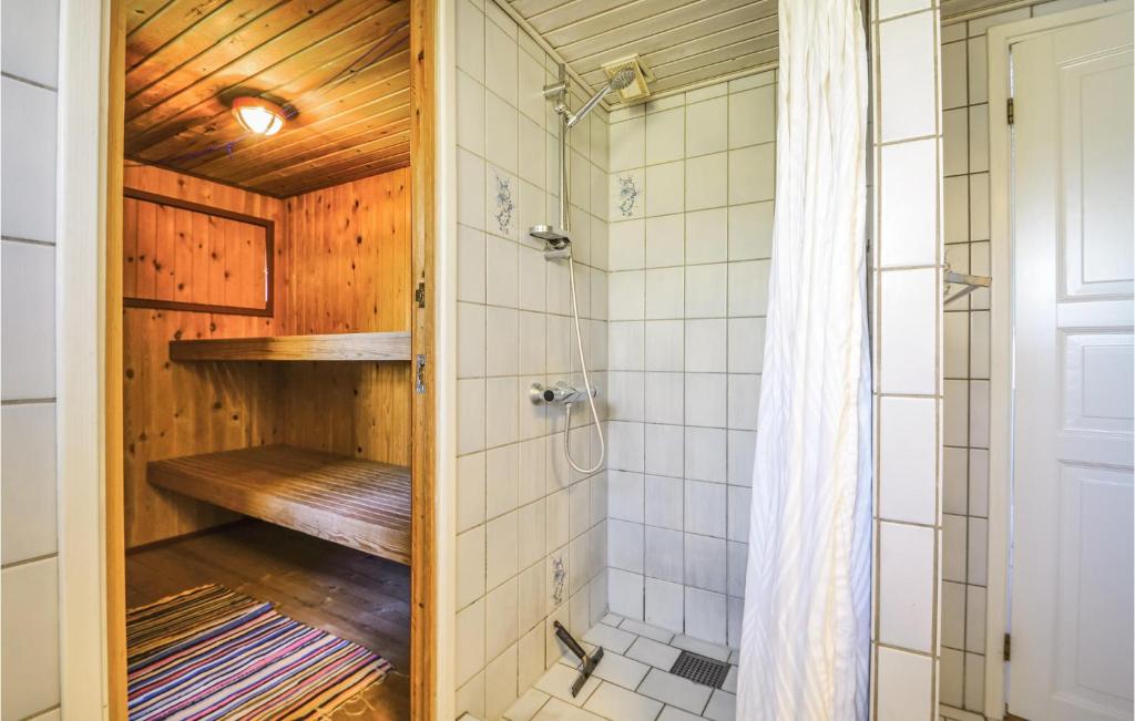 Koupelna v ubytování Holiday Home Skonnertvej Ebeltoft V