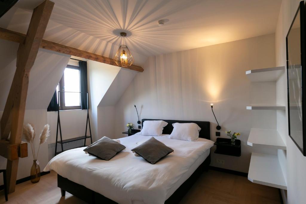 Postel nebo postele na pokoji v ubytování 't Convent