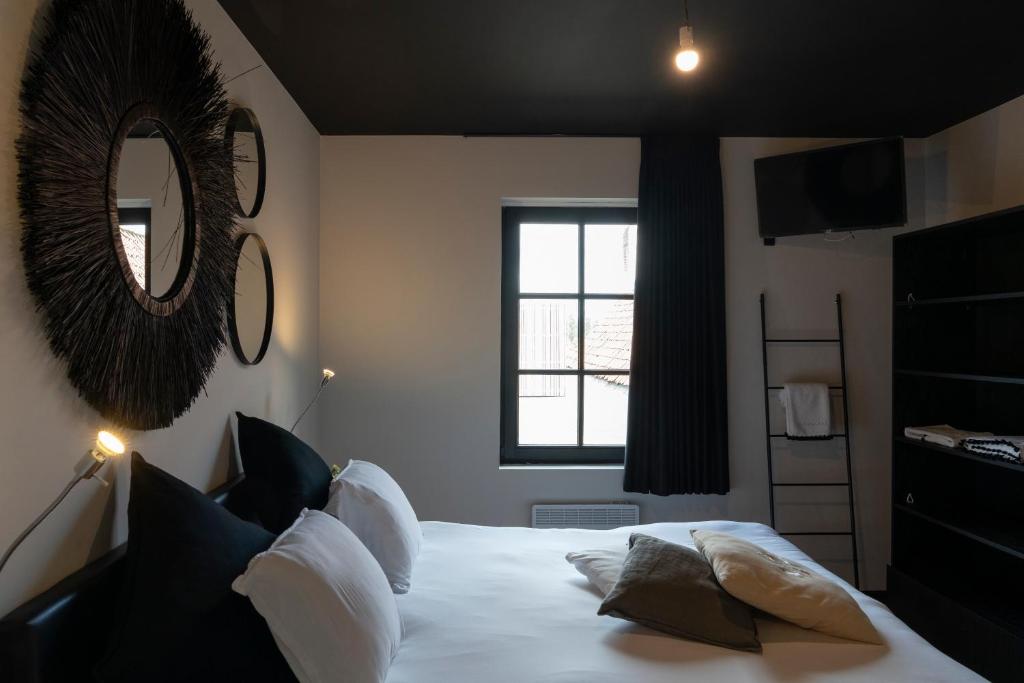 Postel nebo postele na pokoji v ubytování 't Convent