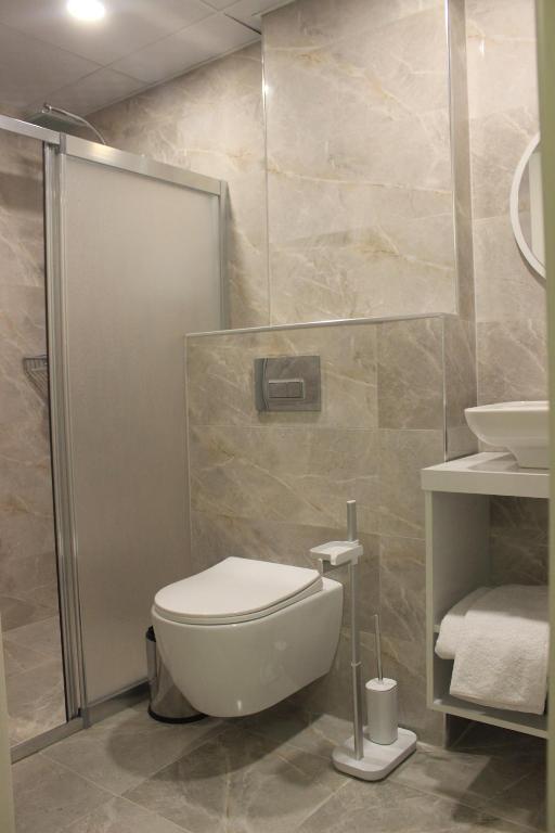 Koupelna v ubytování Retro Star Suites