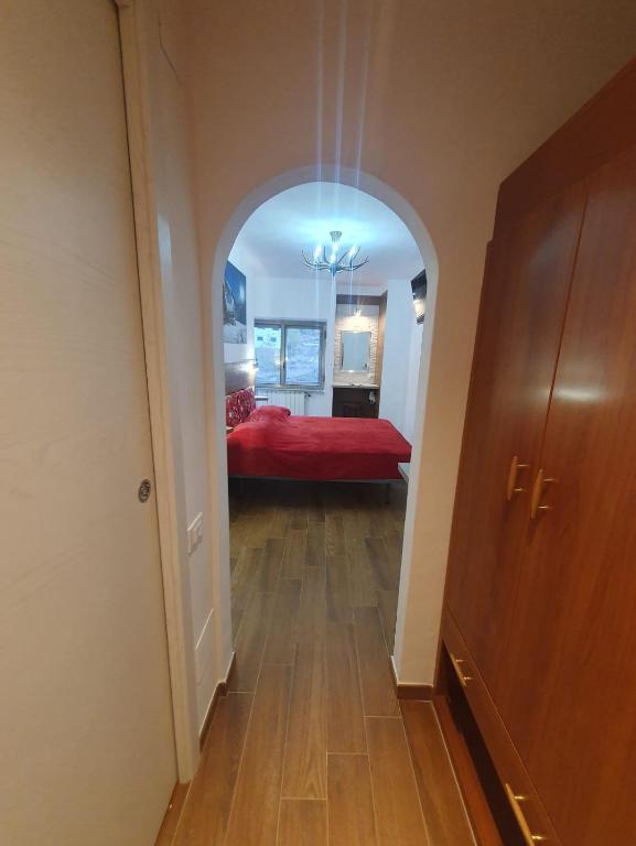Postel nebo postele na pokoji v ubytování Il RIFUGIO DELLO SCIATORE RESIDENCE PARADISO