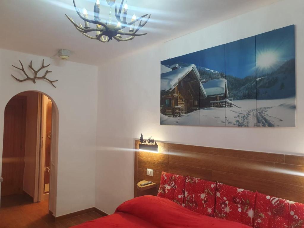 Posezení v ubytování Il RIFUGIO DELLO SCIATORE RESIDENCE PARADISO
