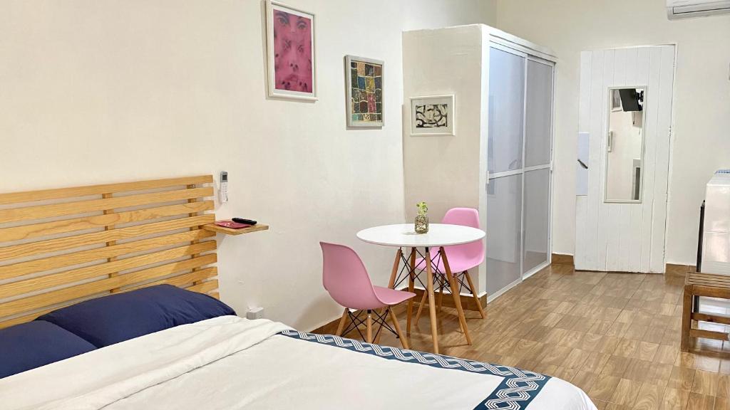 Kuchyň nebo kuchyňský kout v ubytování Loft en Veracruz