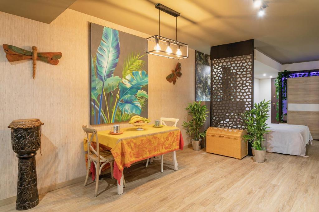 Posezení v ubytování Tropical Loft
