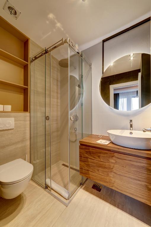 Koupelna v ubytování Black Pearl Luxury Suites
