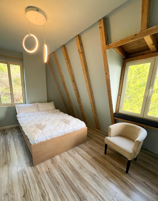 Postel nebo postele na pokoji v ubytování Sea View Apartments