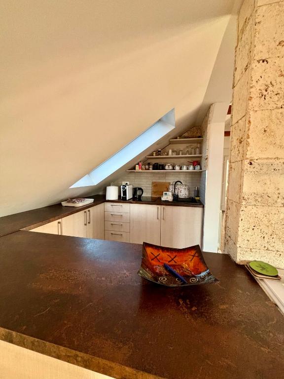 Kuchyň nebo kuchyňský kout v ubytování Apartment Milos