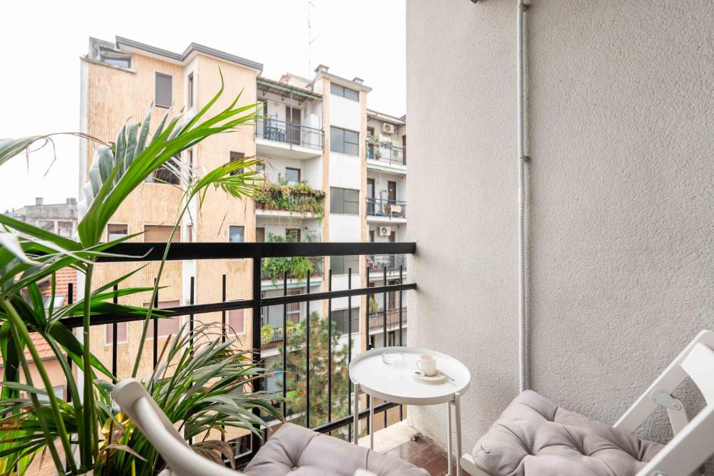 Balkón alebo terasa v ubytovaní Suite 12 Milano centro parking free
