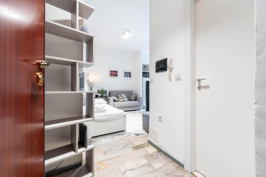 Televízia a/alebo spoločenská miestnosť v ubytovaní Suite 12 Milano centro parking free
