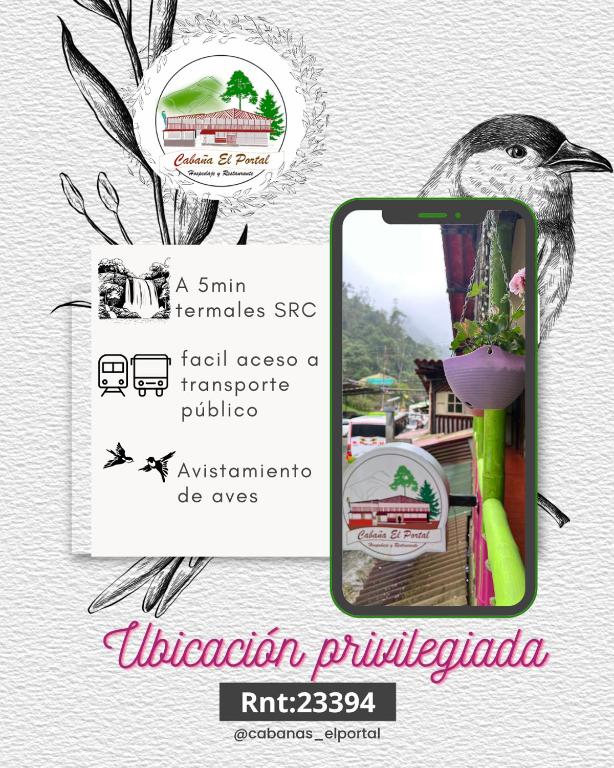 Majutusasutuses Cabañas el Portal olev sertifikaat, autasu, silt või muu dokument
