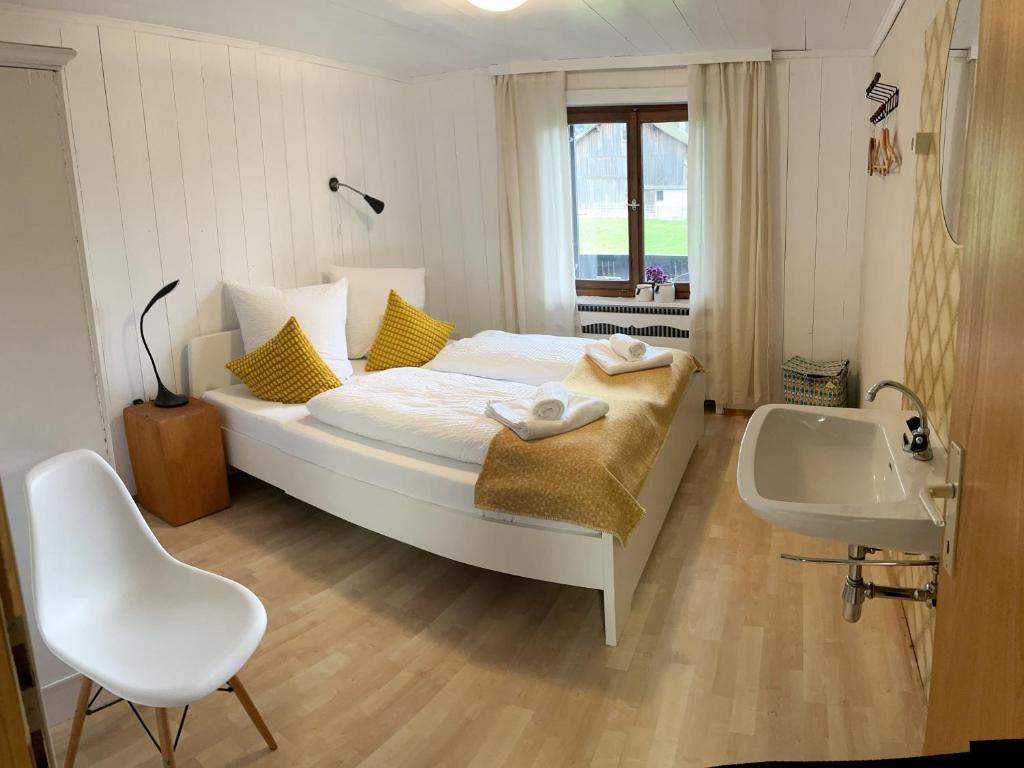 Postel nebo postele na pokoji v ubytování Sonnes Apartment