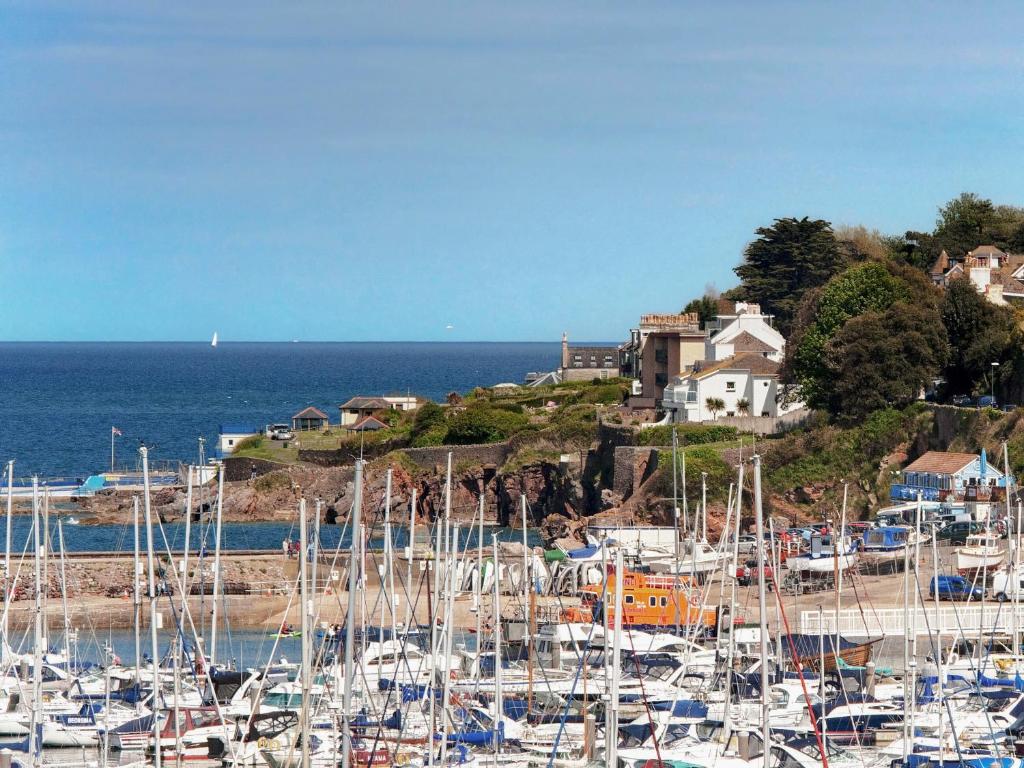 ブリクサムにある9 Dolphin Courtの港にたくさんの船が停泊している