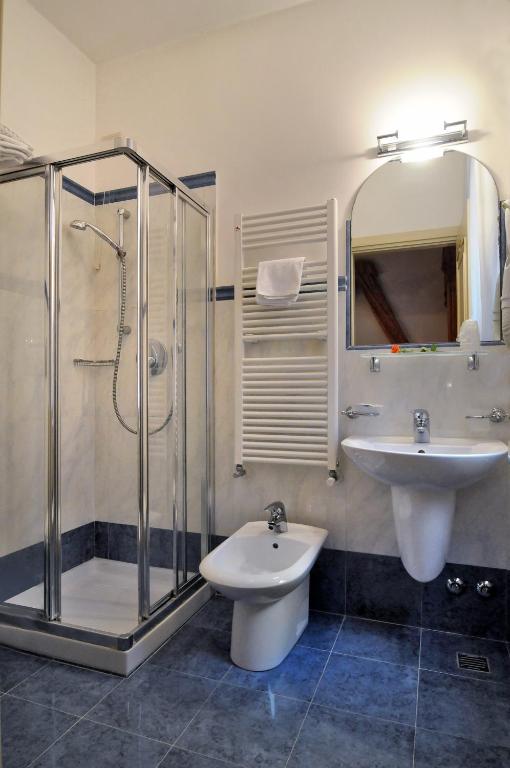 Koupelna v ubytování Hotel Al Vagon