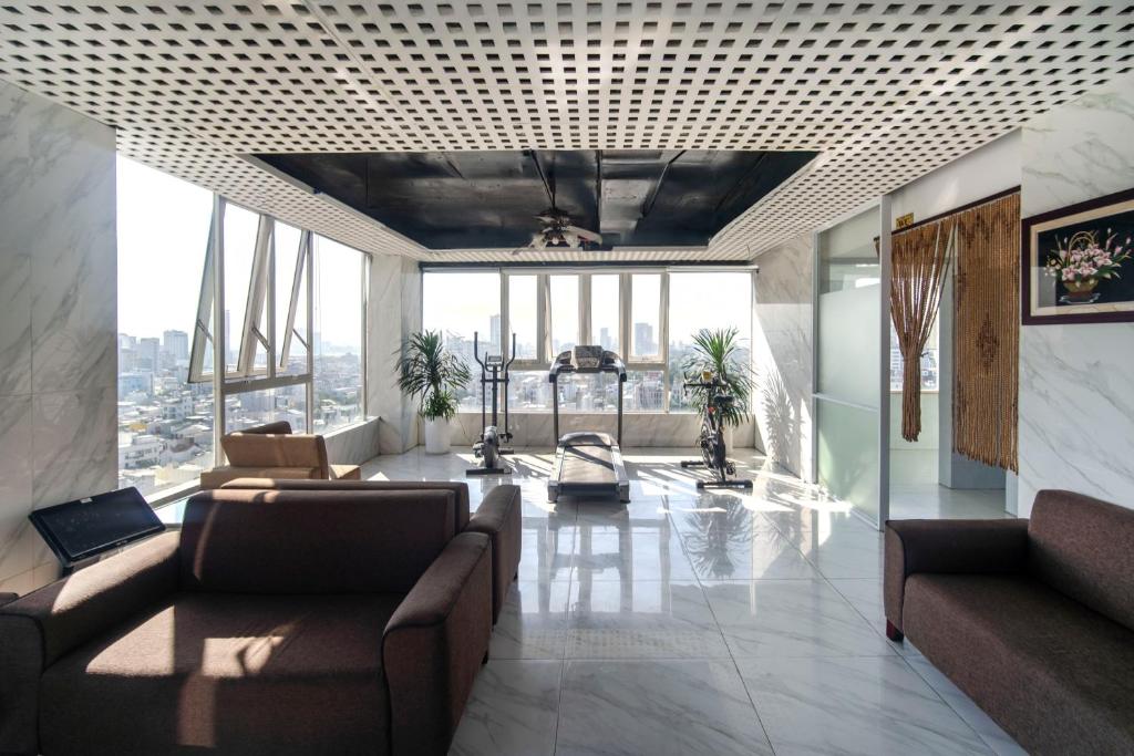 Posezení v ubytování Crystal hotel by Ha My