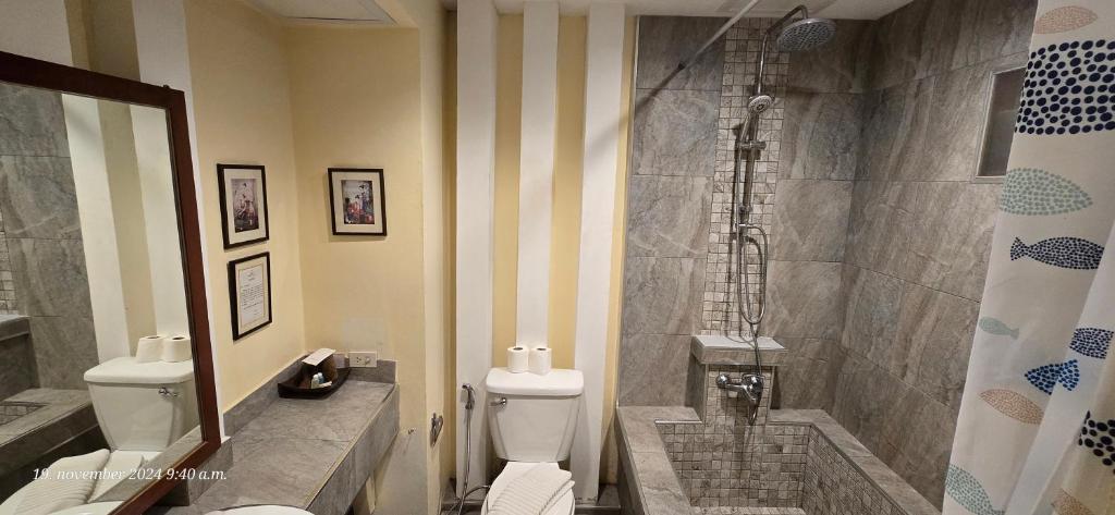 Koupelna v ubytování Nirvana Boutique Suites