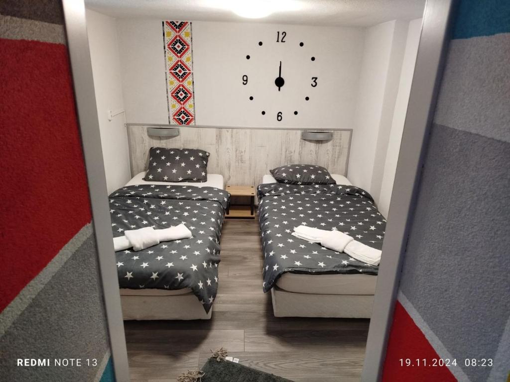 Postel nebo postele na pokoji v ubytování Къща за гости Съкровище