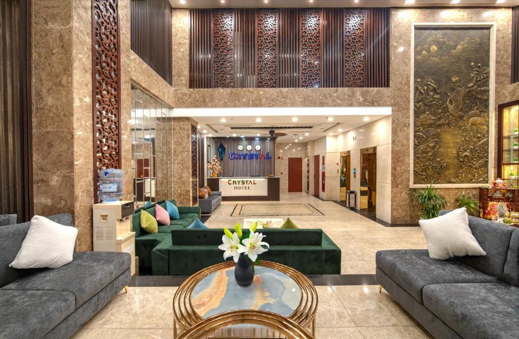Posezení v ubytování Crystal hotel by Ha My