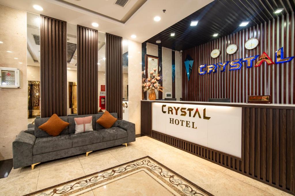 Posezení v ubytování Crystal hotel by Ha My