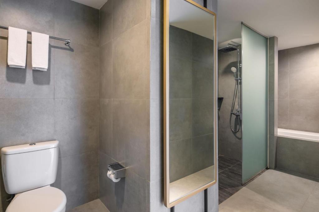 Koupelna v ubytování Hotel Santika Lahat