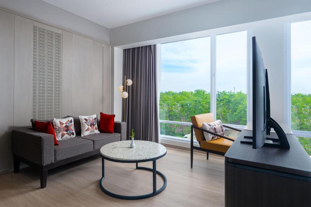 Posezení v ubytování Hotel Santika Lahat