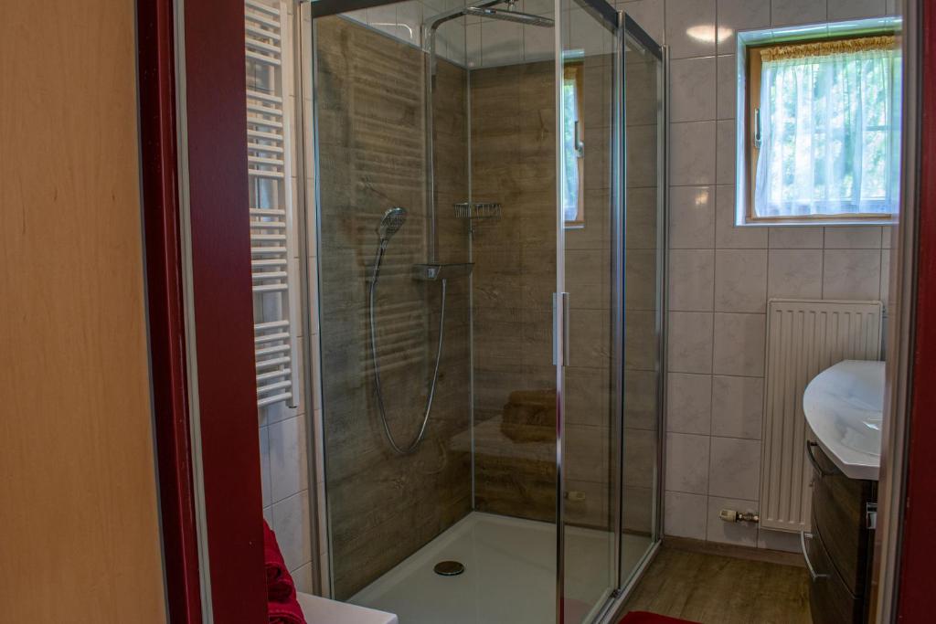 Koupelna v ubytování Reichenspitzblick Appartement