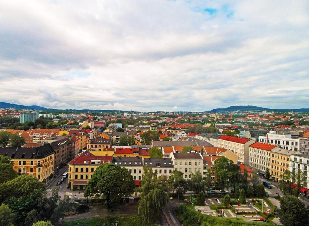 Nespecifikovaný výhled na destinaci Oslo nebo výhled na město při pohledu z ubytování v soukromí