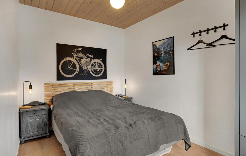 Postel nebo postele na pokoji v ubytování 3 Bedroom Lovely Apartment In Slagelse