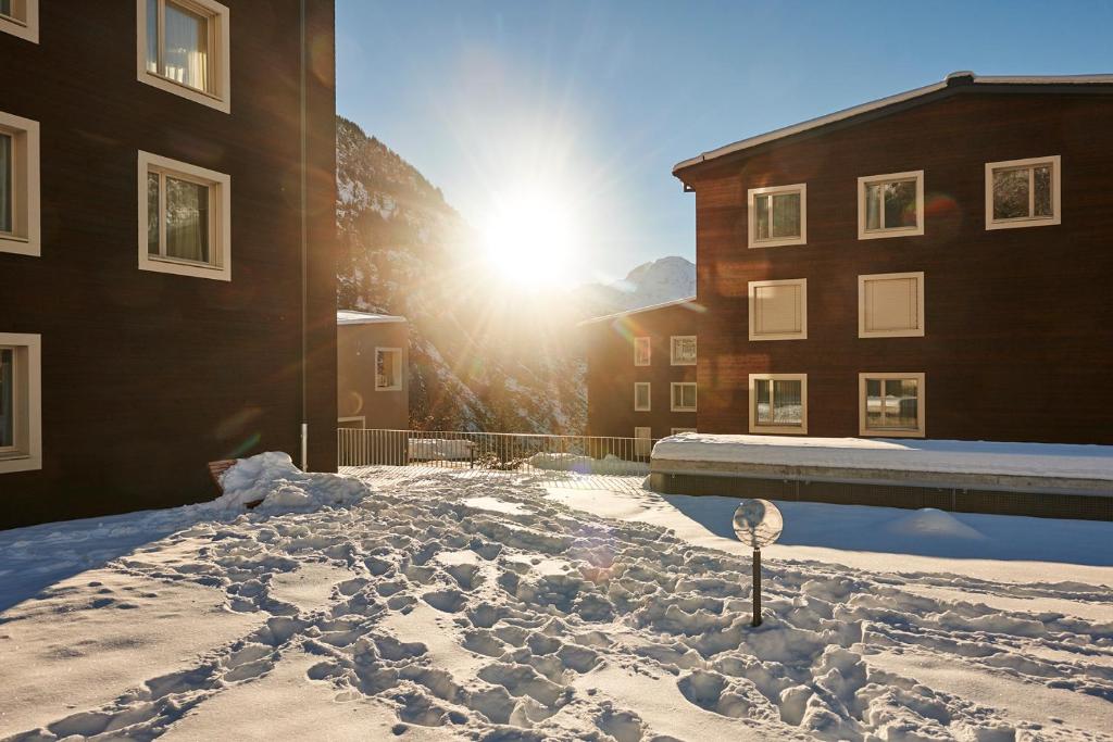 Reka-Feriendorf Blatten-Belalp v zimě