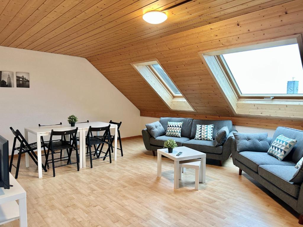 Posezení v ubytování Furnished Living Room in Günsberg Solothurn